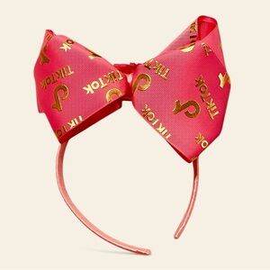 Pink TikTok Bow Headband influencer girlycore OS